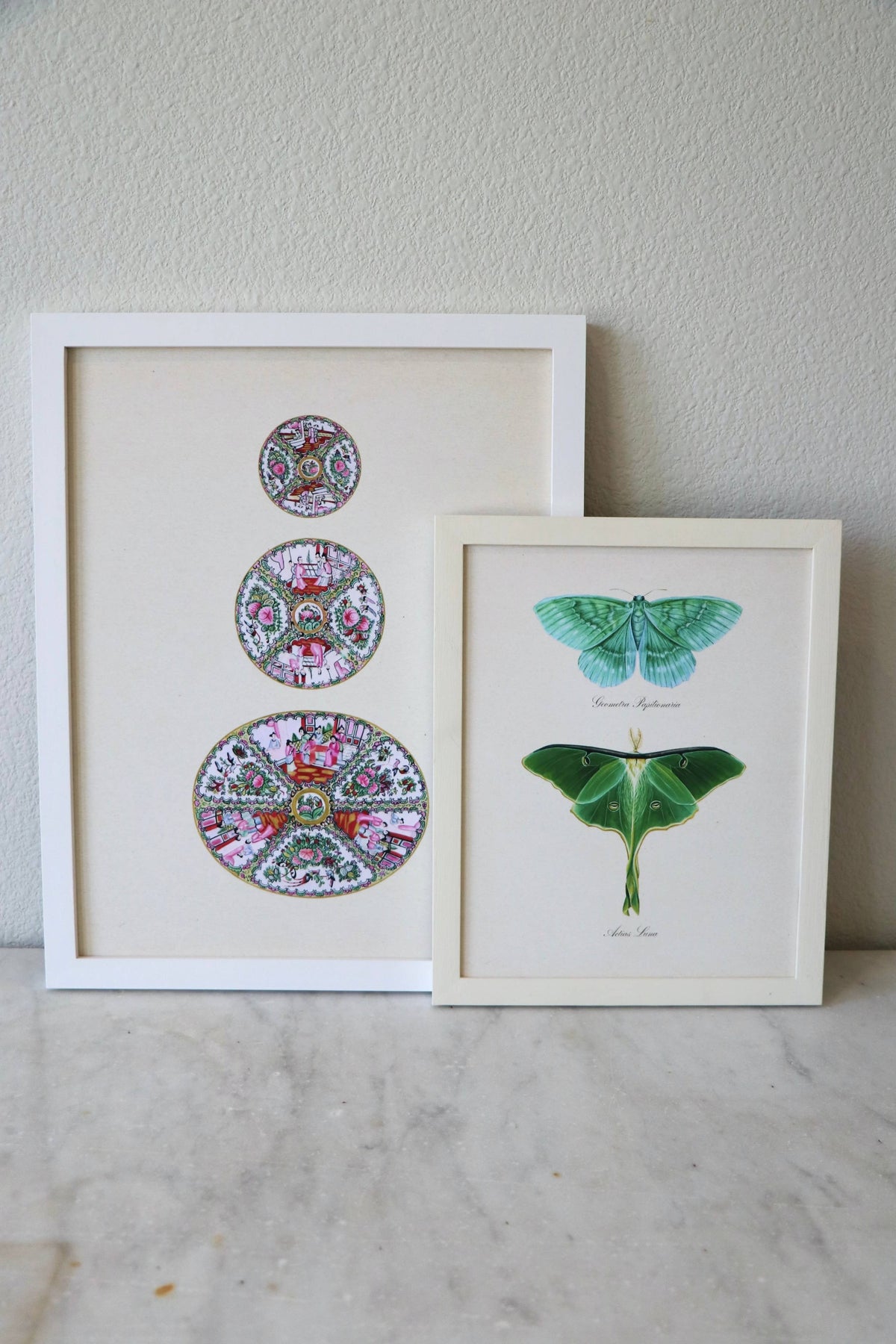 Chinoiserie Trio Watercolor Art Print Grandmillennial