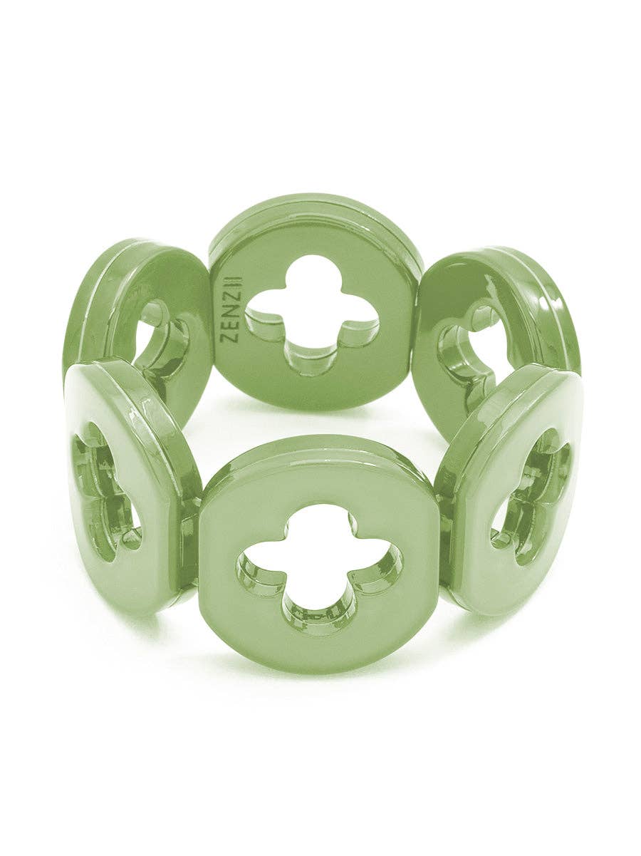 Resin Clover Bracelet: L.BLU