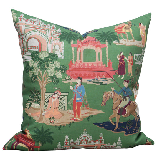 Bara Bazaar in Viridian Pillow