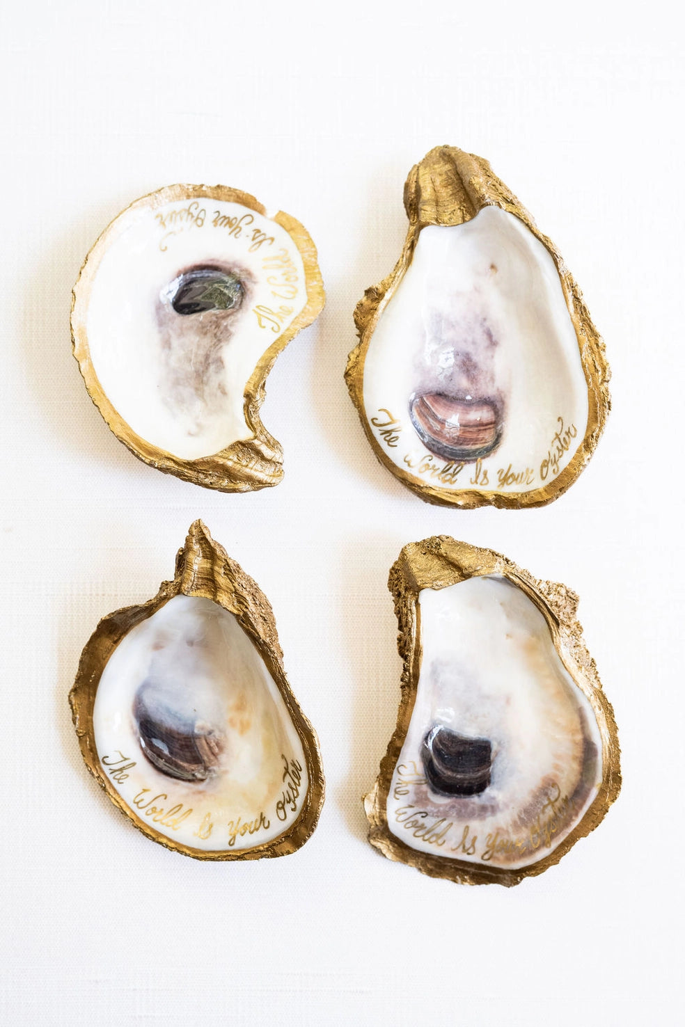 Oyster Jewelry Dish - "No Grit... No Pearl"