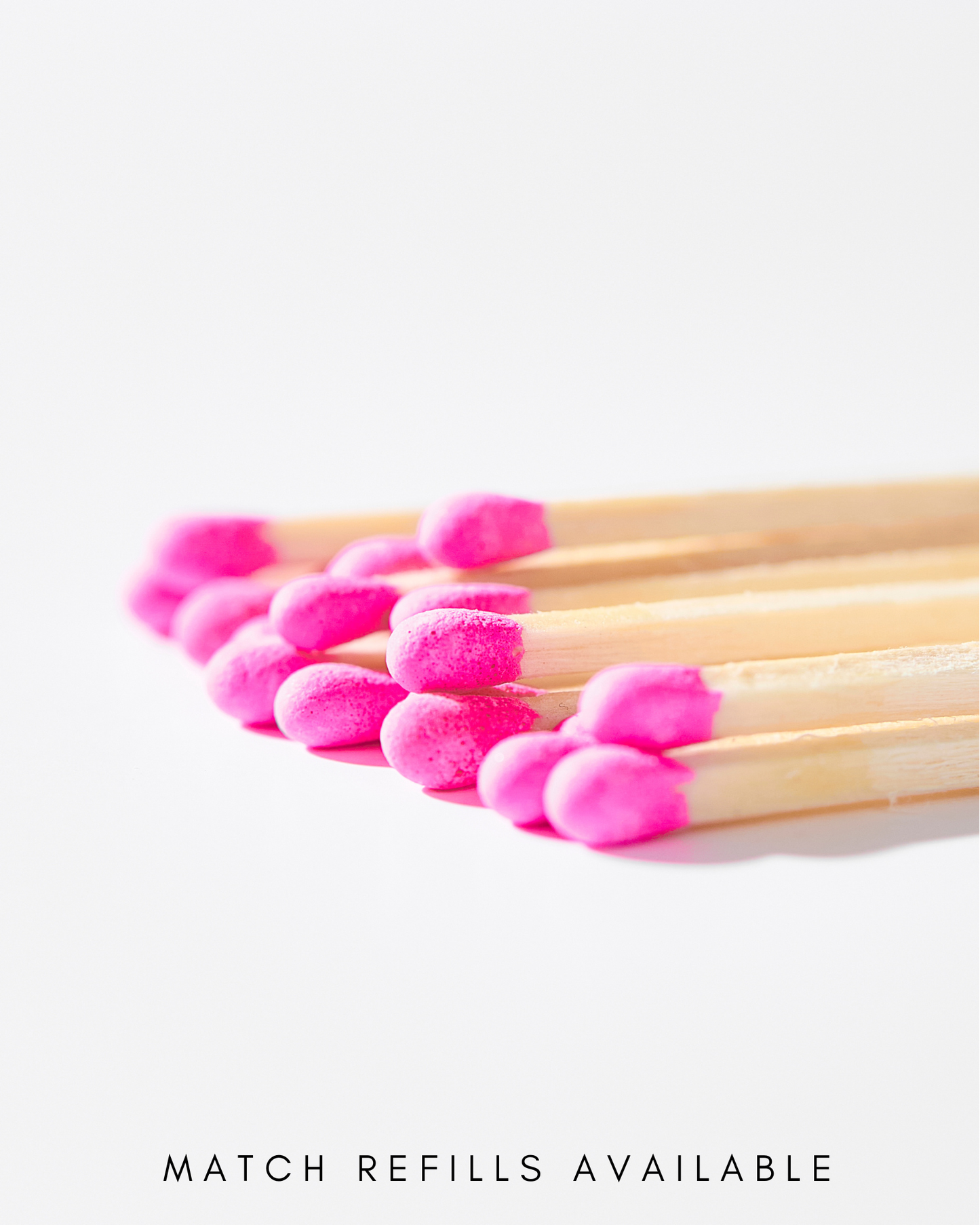 Hot Pink Matches in Round Container