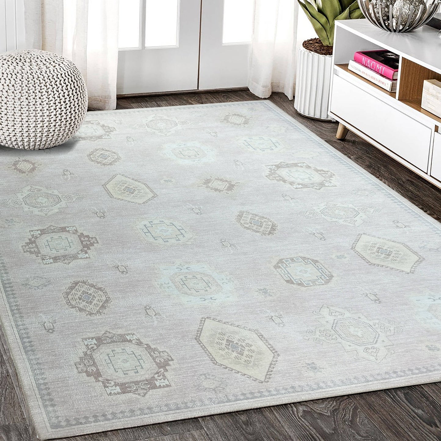 Amery Beige & Blush Rug: 2'5x9'8 ft 75x300cm