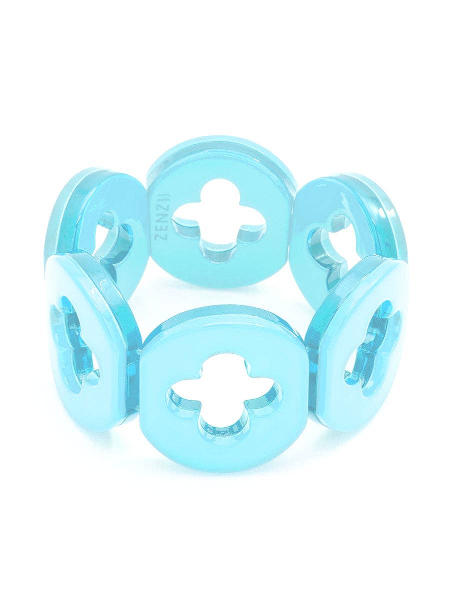 Resin Clover Bracelet: L.BLU
