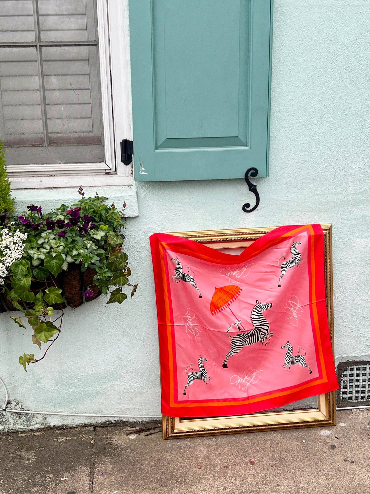 Rain or Stripe Silk Scarf