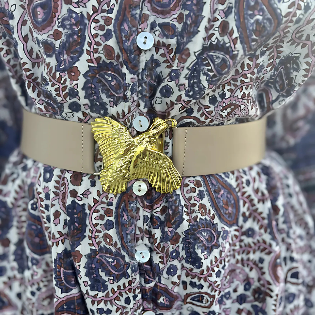 Tan Genuine Leather Stretch Belt Band – Flexible & Versatile: 1