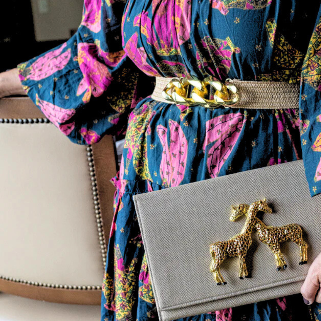 Dark Raffia Interchangeable Stretch Belt Band XS