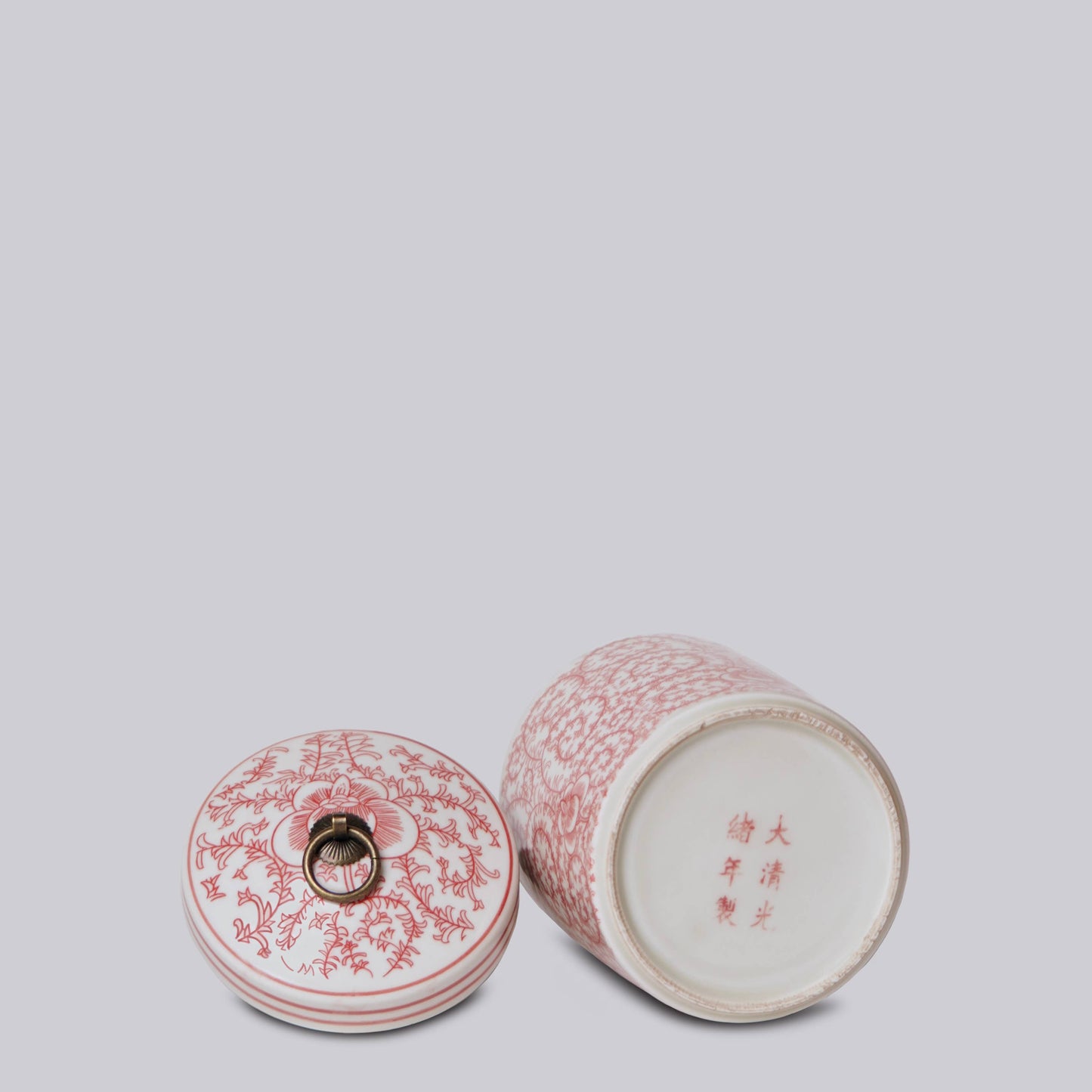 Red & White Jar Candle