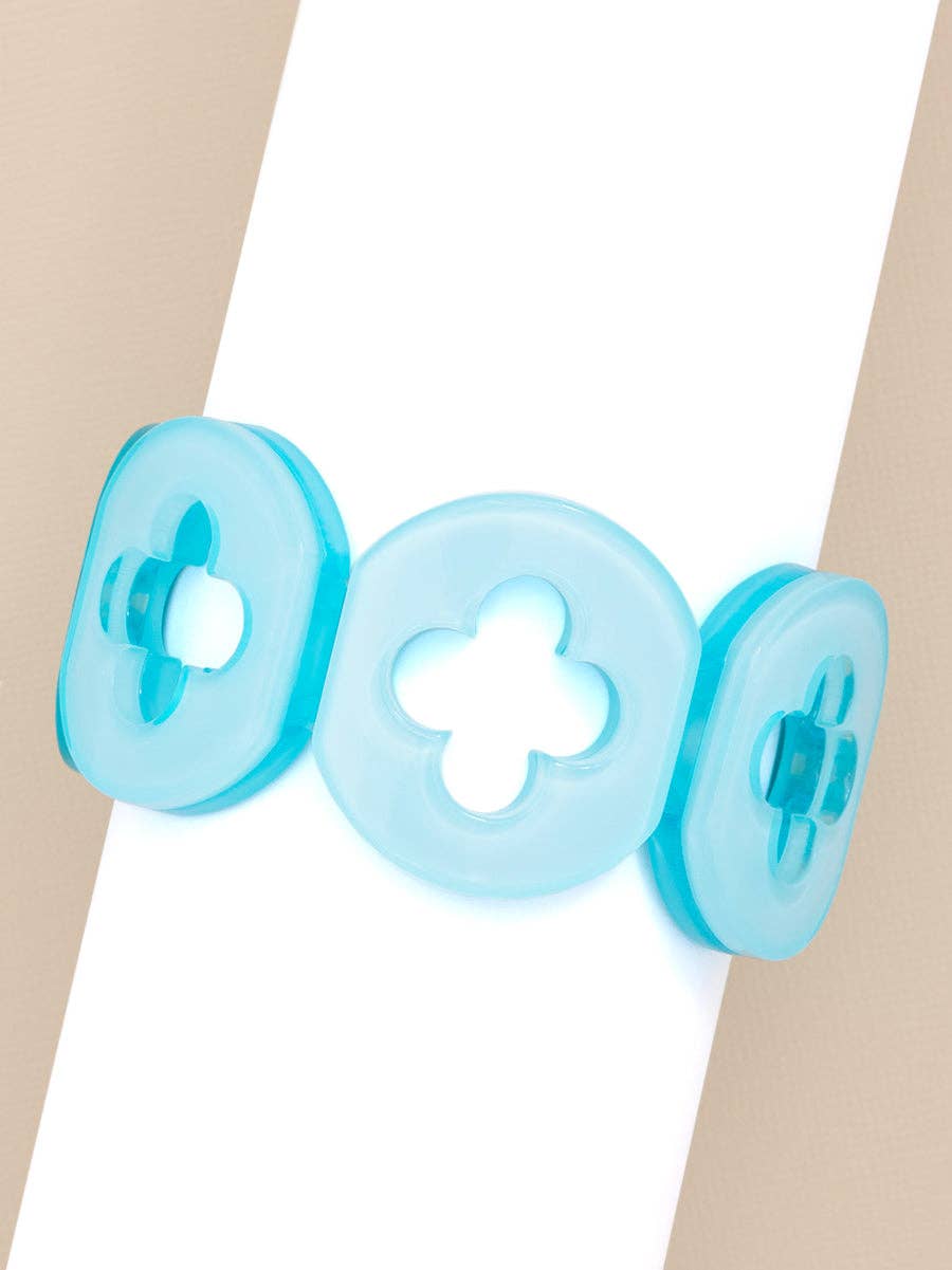 Resin Clover Bracelet: L.BLU