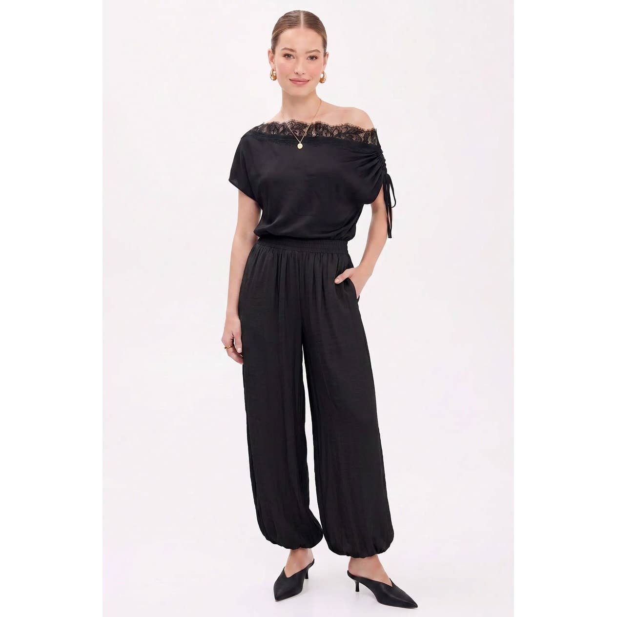 Black Silky Pants