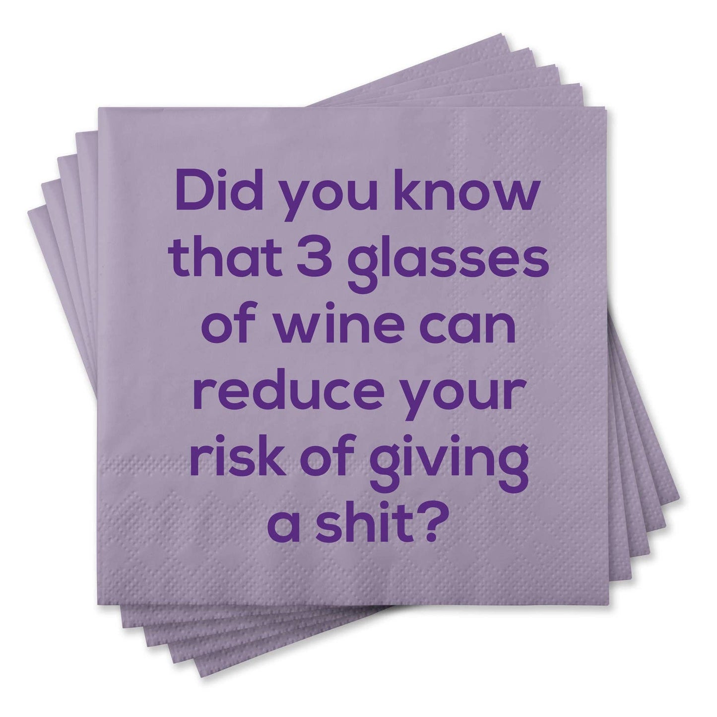 3 glasses of wine Napkin