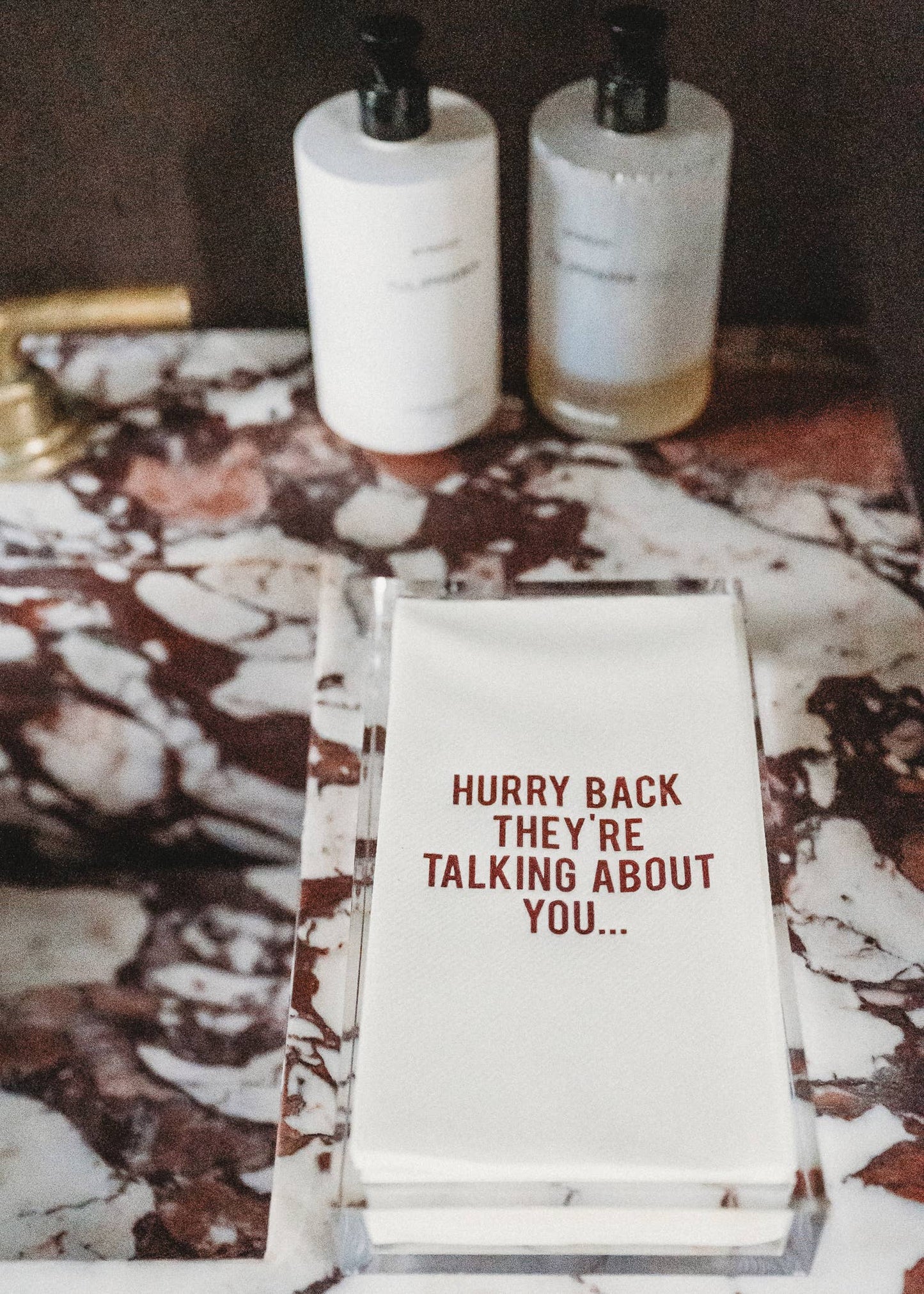 Hurry Back Guest Towels