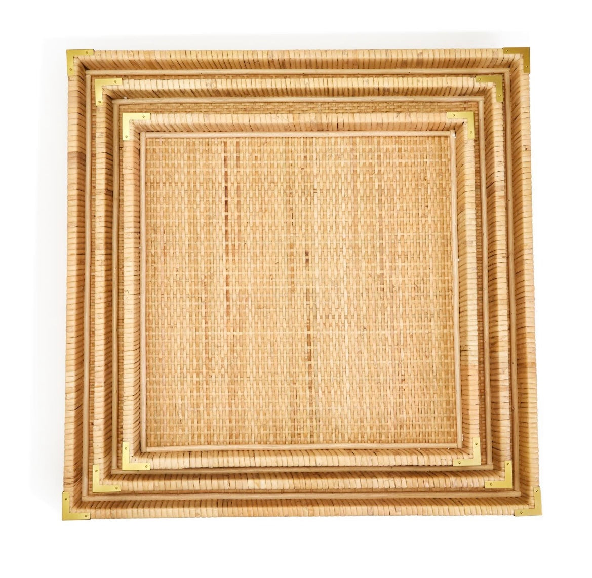 Rattan Square Tray
