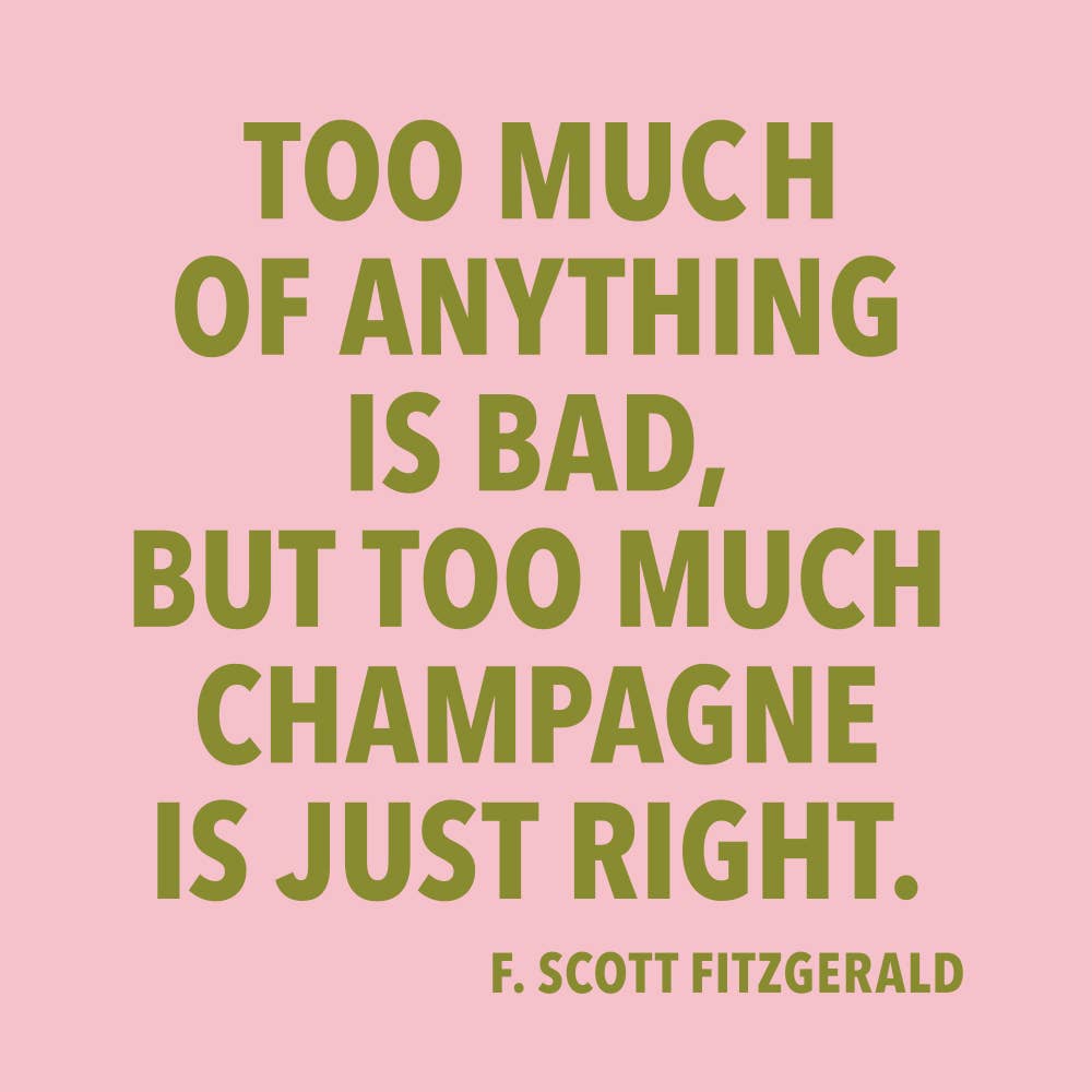 Too Much Champagne Cocktail Napkins