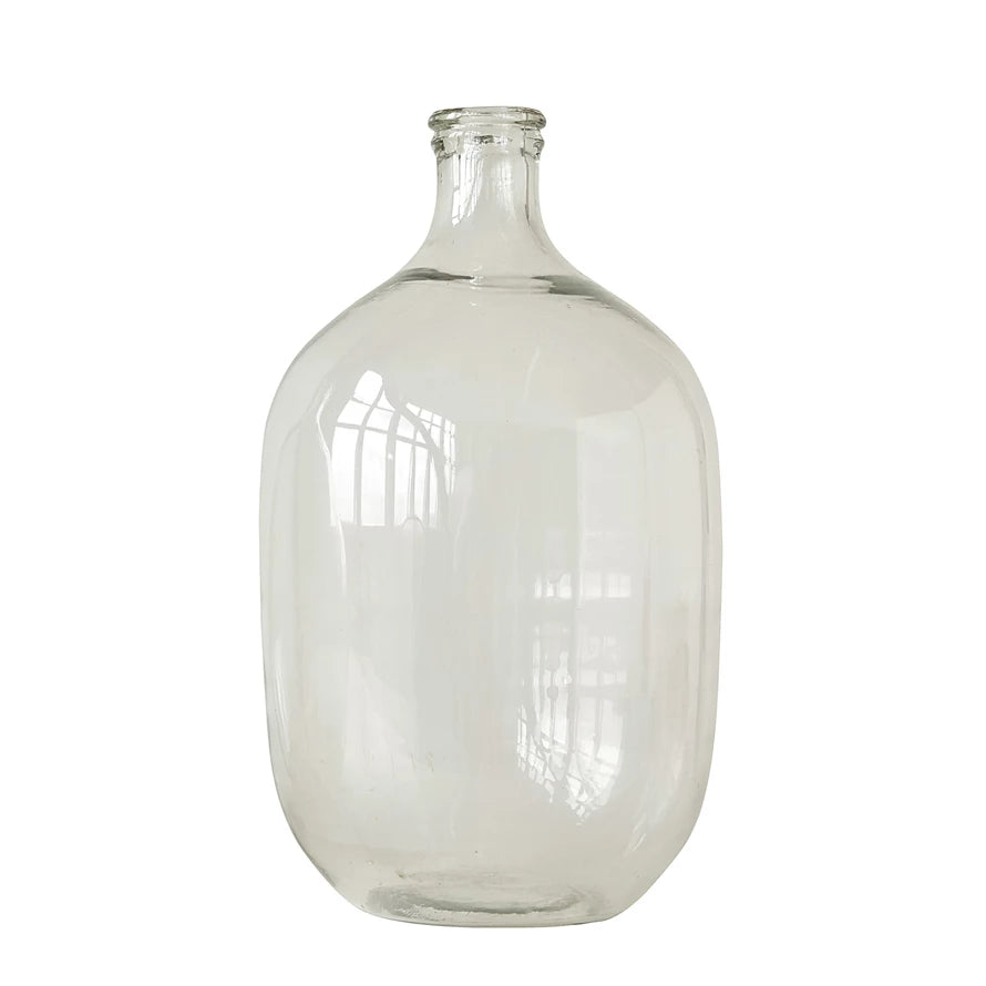 Large glass bottle