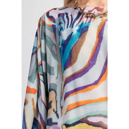 Abstract Maxi Dress