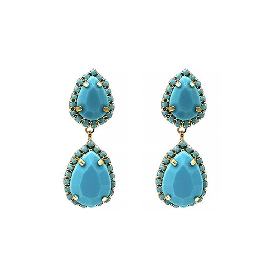 Louise Earrings: Turquoise