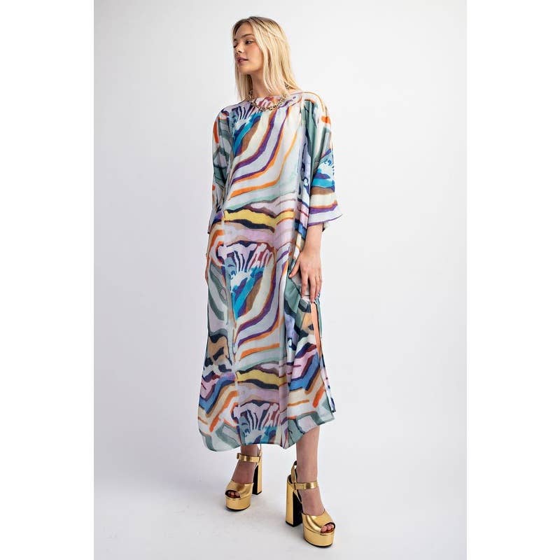 Abstract Maxi Dress