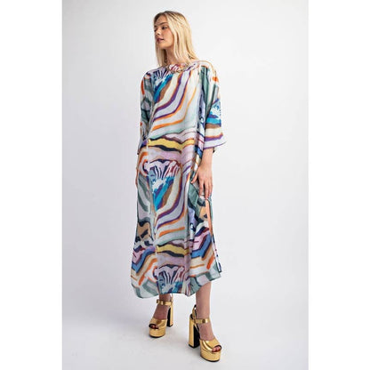 Abstract Maxi Dress