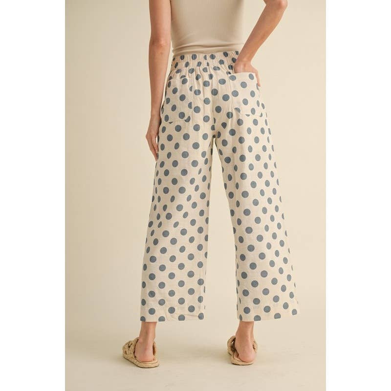 Polka Dot Wide Leg Pants