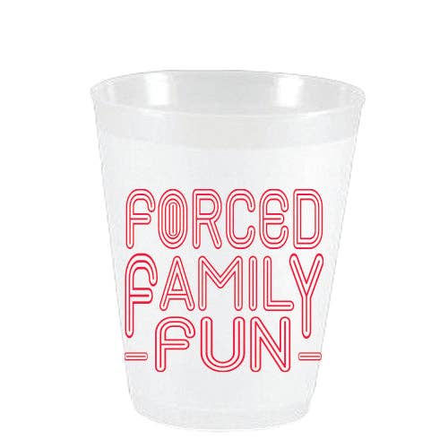 Forced Family Fun Frosted Cups