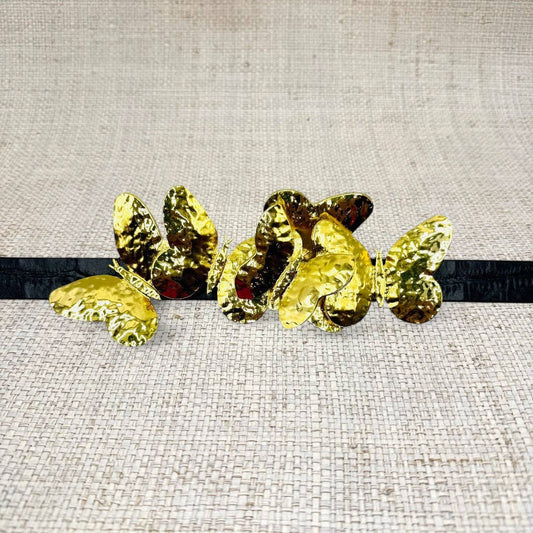 Gold Butterfly Belt Buckle
