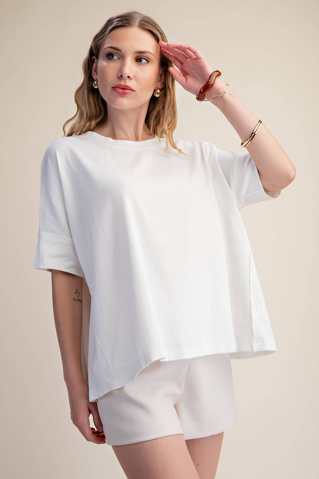 Oversized Ivory T-Shirt