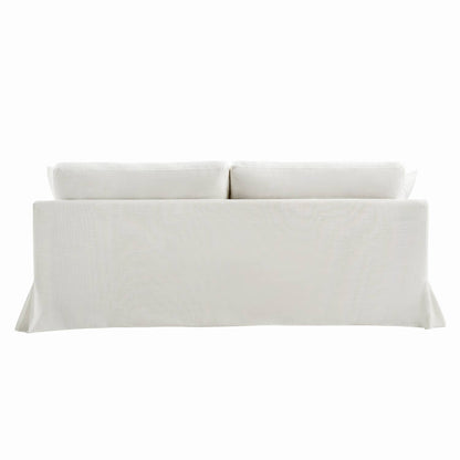 Patrice Slipcovered Sofa: White