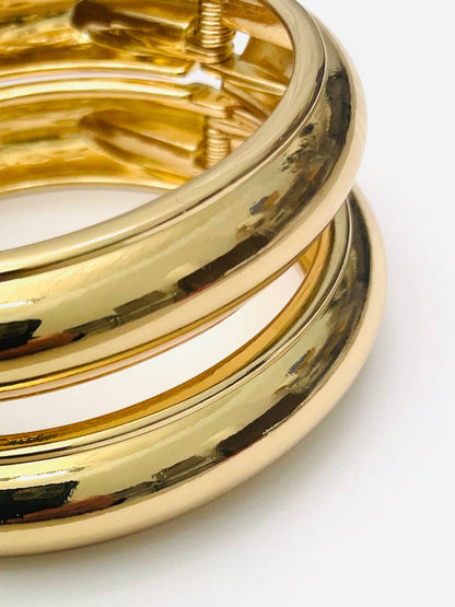 Gold Hinged Bracelet