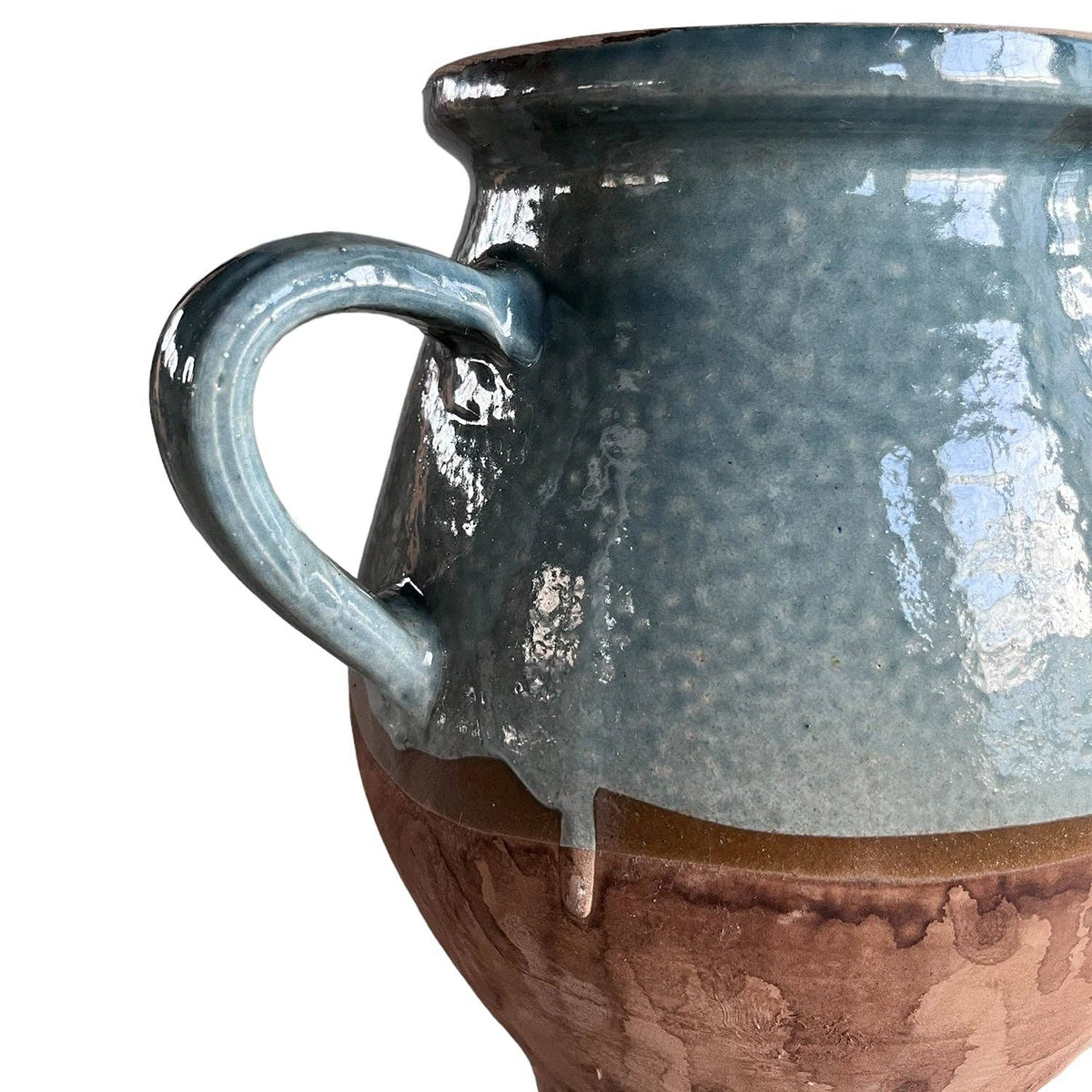 Cottage Crafted 2-Handle Jug: Light Green