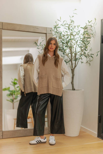 Vegan Leather Black Pants