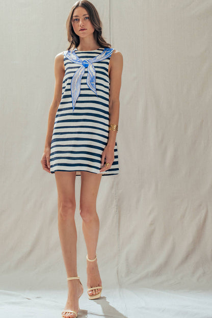 Nautical Bandana Shift Dress