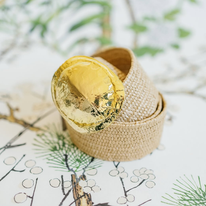 Gold Turtle Shell Belt Buckle