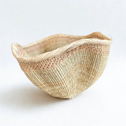 Abstract Rattan Basket - Medium