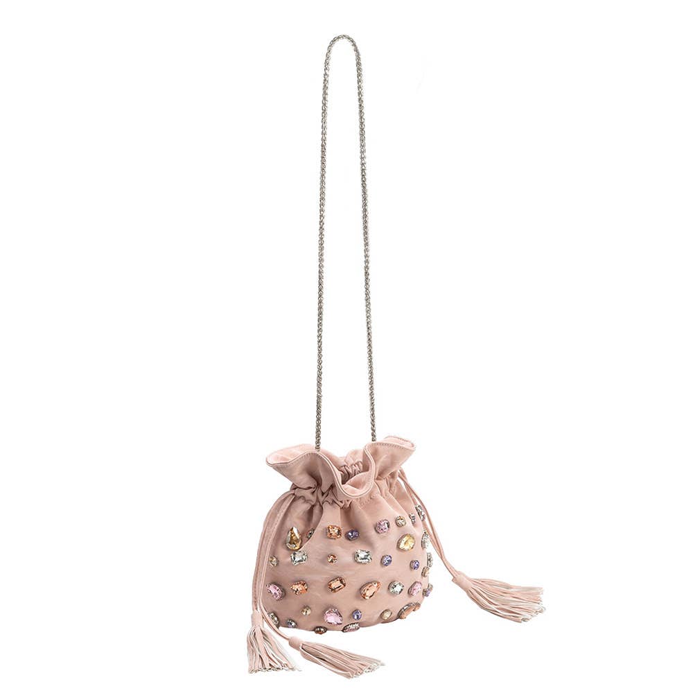 Starla Pink Jeweled Purse