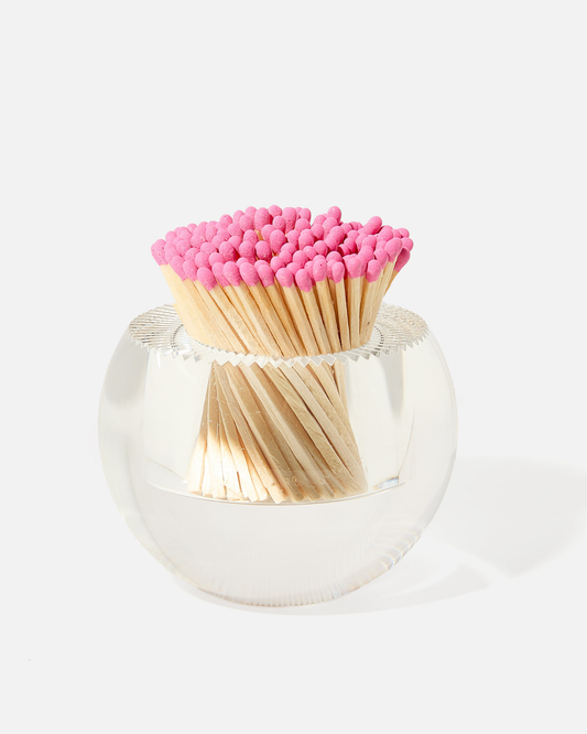 Hot Pink Matches in Round Container
