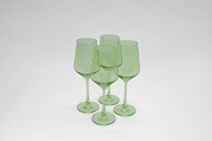 Matcha Green - Colored Wine Glass