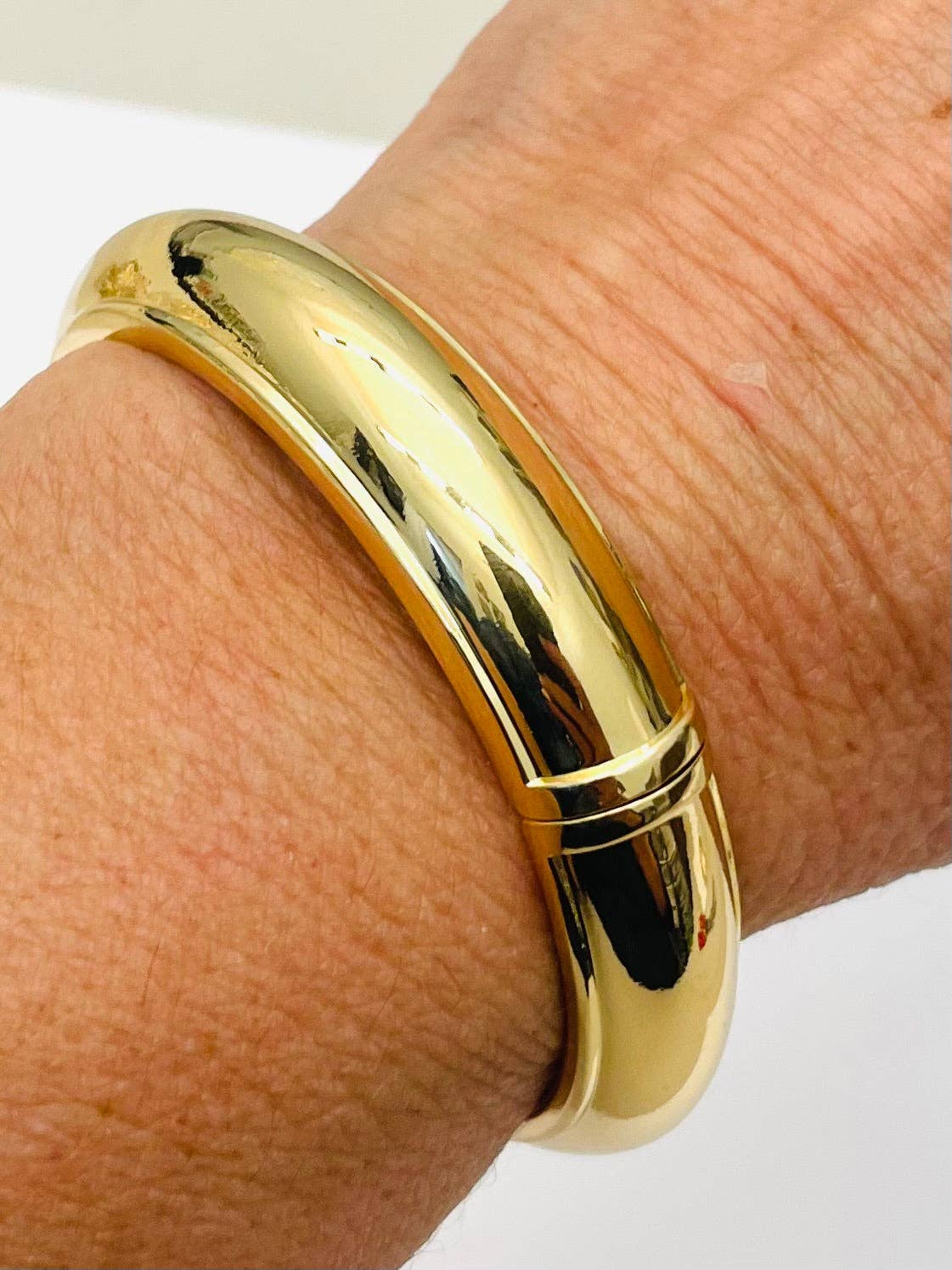 Gold Hinged Bracelet