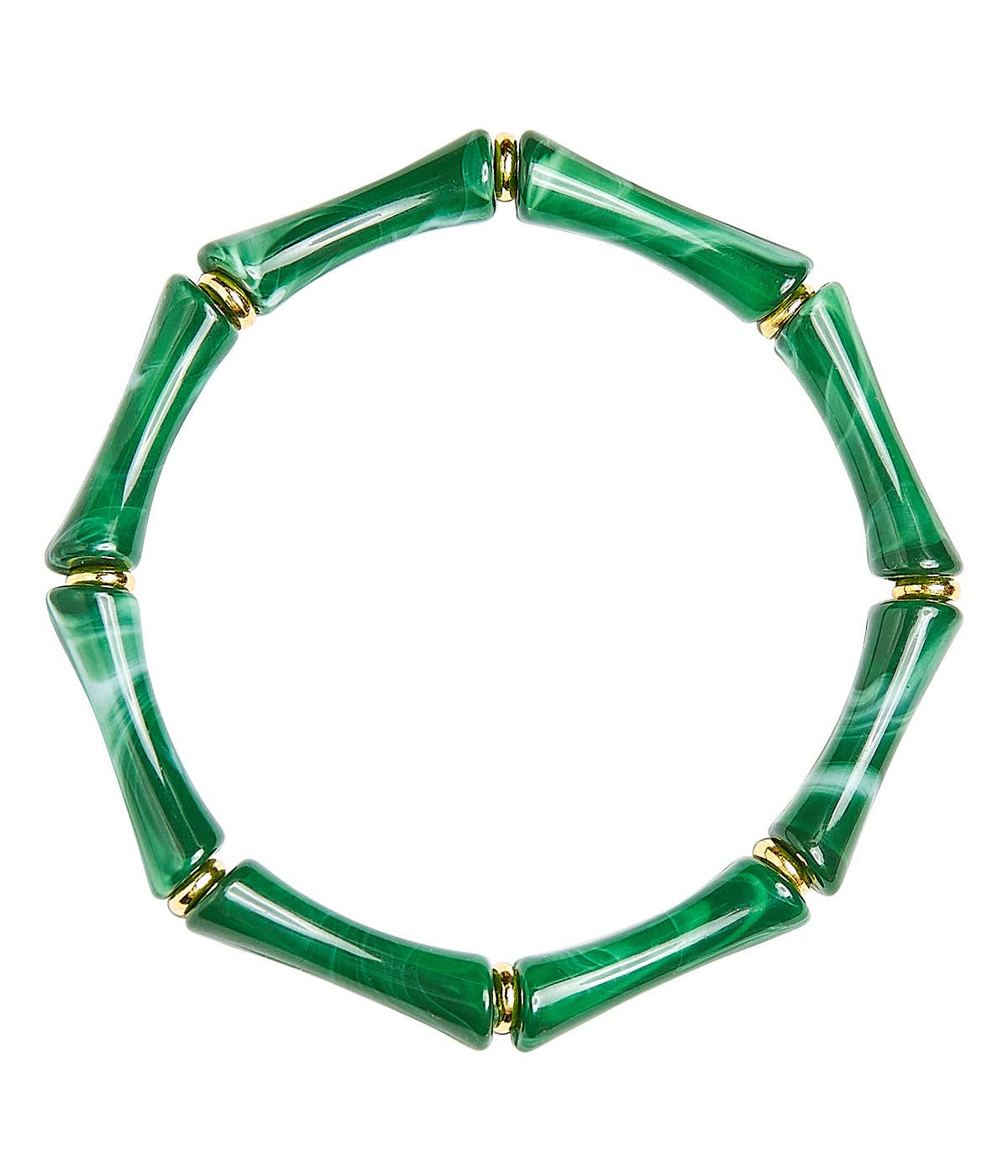Lucy Bamboo Bracelet: Emerald