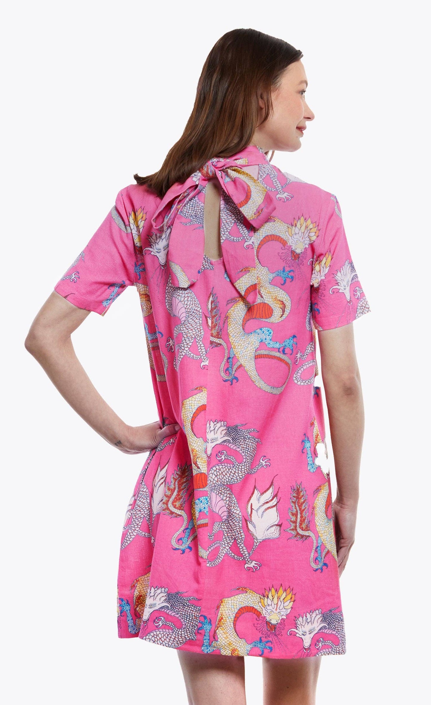 Savannah Dress - Pink Dragon