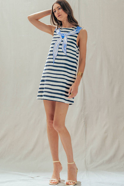 Nautical Bandana Shift Dress