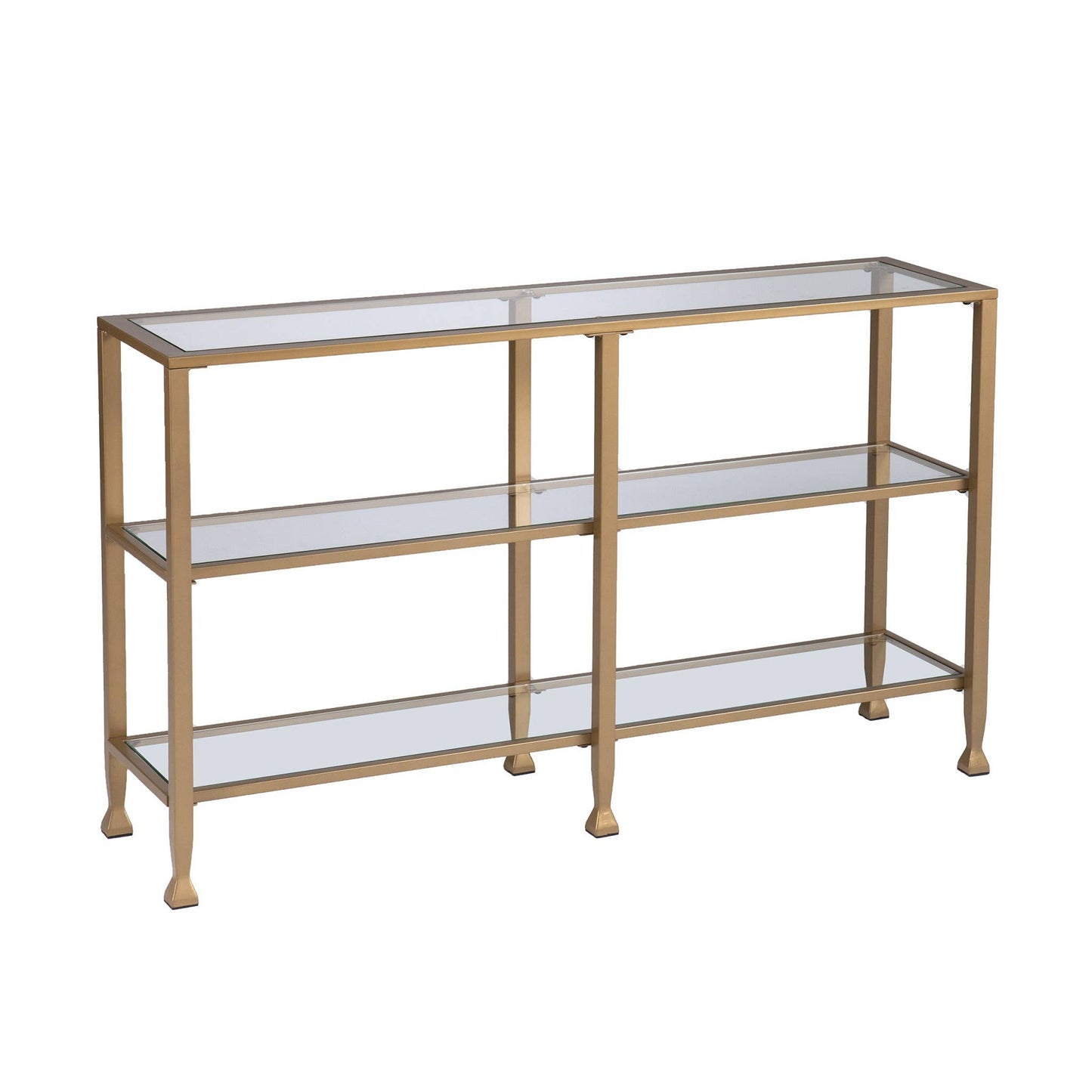 49" Gold Console Table