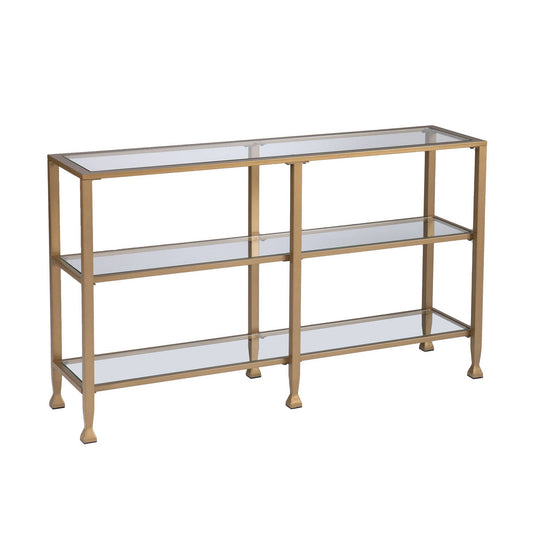 49" Gold Console Table