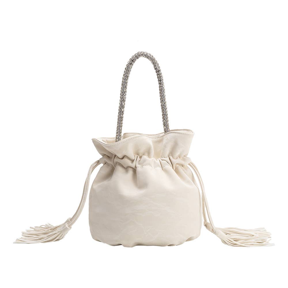 Starla Ivory Jeweled Purse