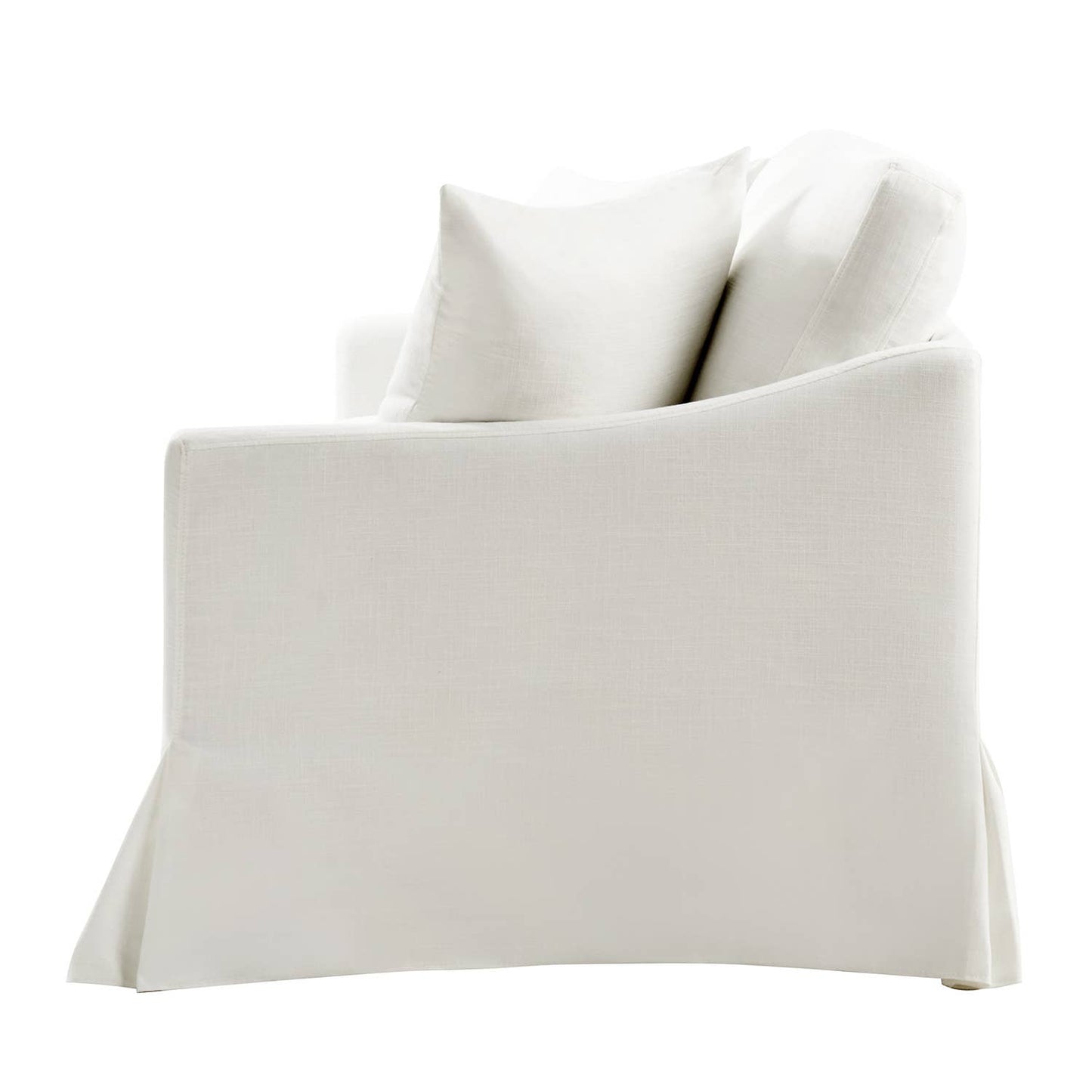 Patrice Slipcovered Sofa: White