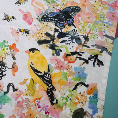 Goldfinch Tea Towel