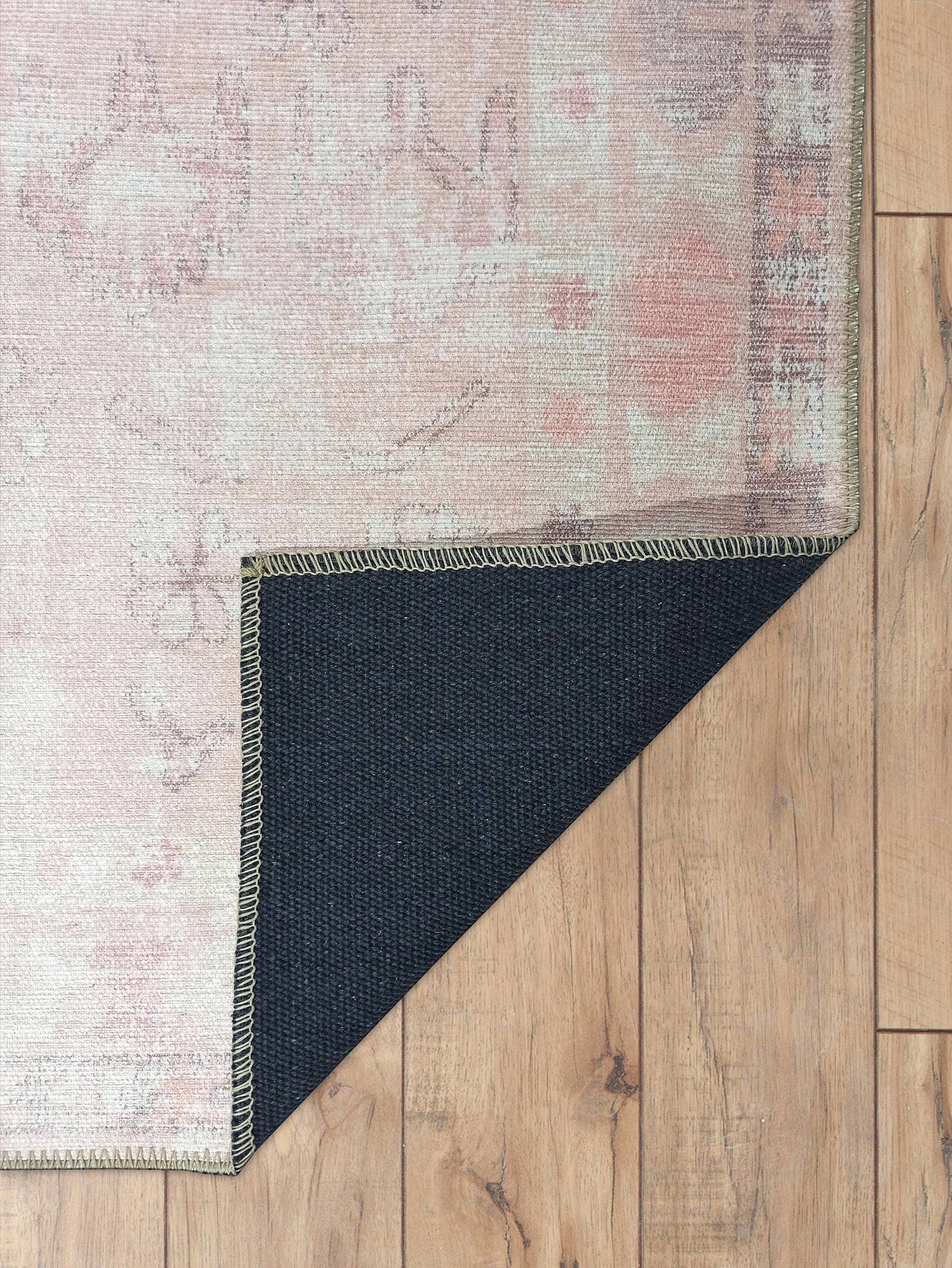 Leonie Pink Pale & Dusty Persian Vintage Rug: 5&#39;9x8&#39;9 ft 180x270cm