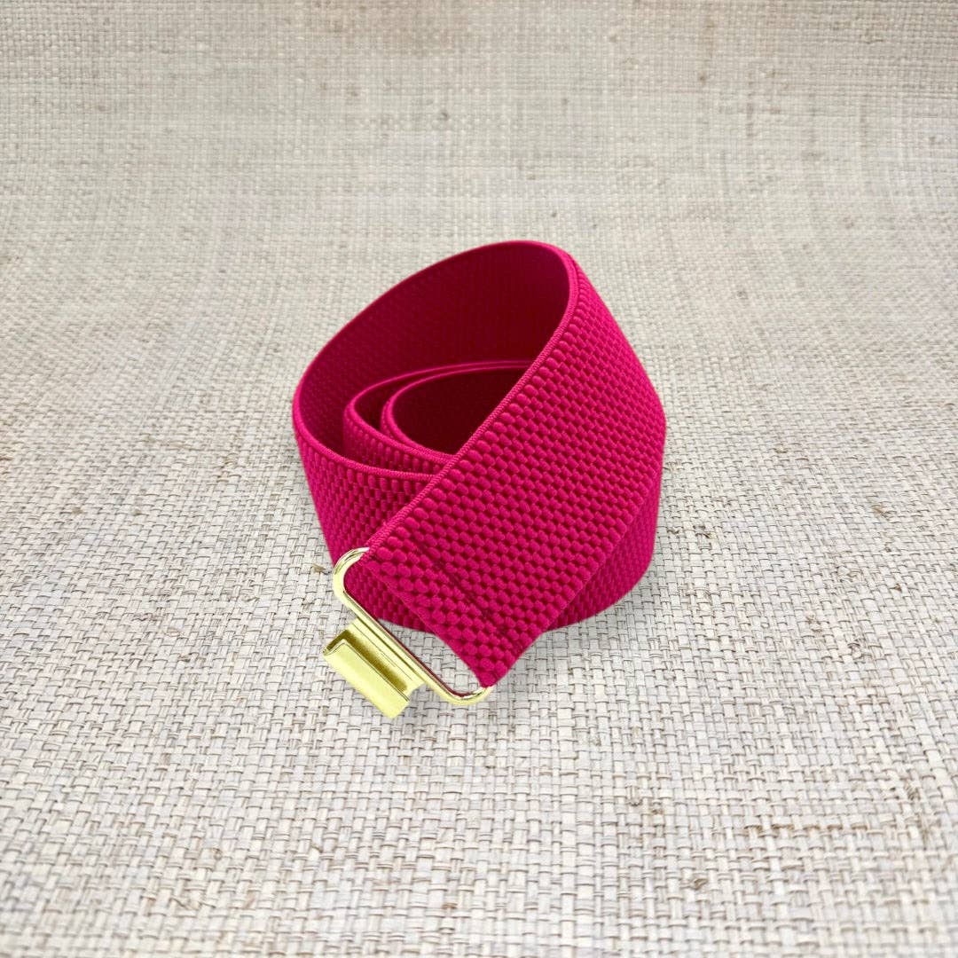 Pink Interchangeable Stretch Belt Band – Flexible & Stylish: Pink / S