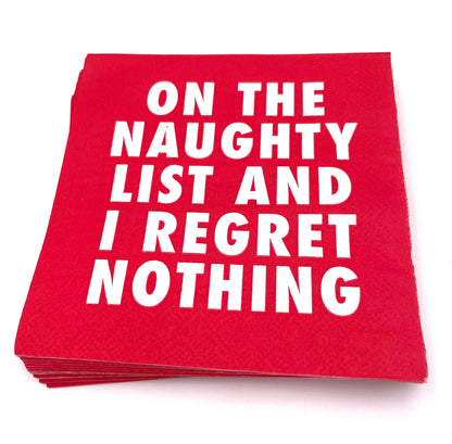 I Regret Nothing Cocktail Napkins