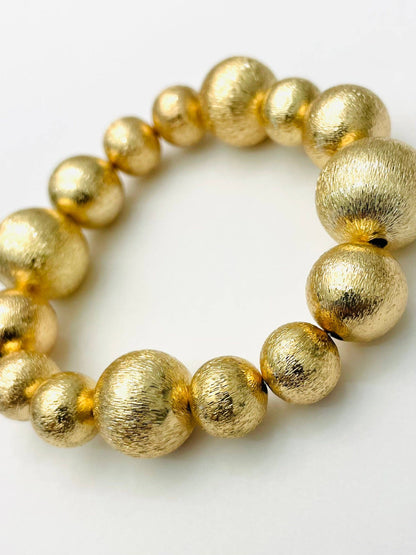 Mixed Gold Ball Bracelet
