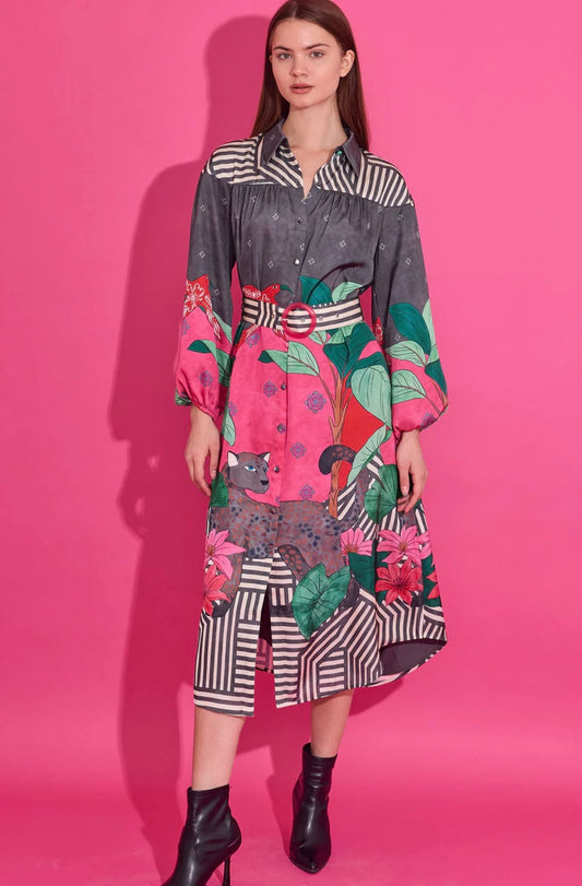 Jane Dress - Colony Stripe